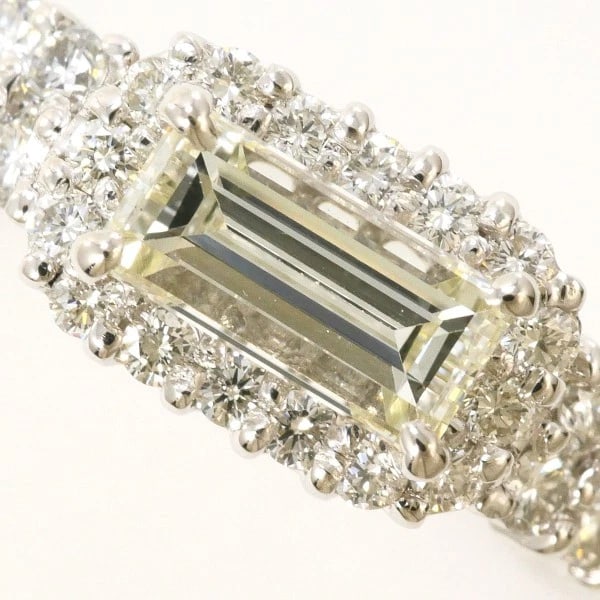 PLATINUM 900 RING DIAMOND - 2