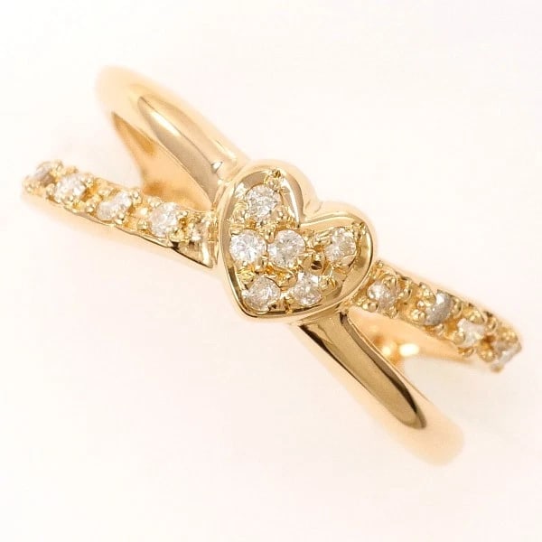 18K PINK GOLD RING DIAMOND: 18K Pink gold ring Diamond Brand: N/A Type: Ring Material: K18 Pink gold Main Stone/Creation Natural Color: Pink gold Size: 2.5 US Accessories: None Accessories Notice: When purchasing