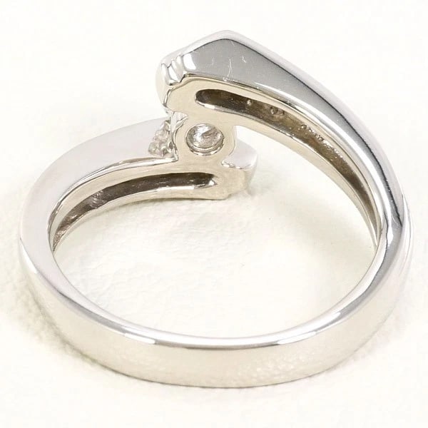 PLATINUM 900 RING DIAMOND - 4
