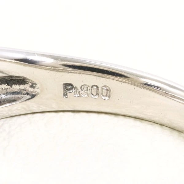 PLATINUM 900 RING DIAMOND - 4