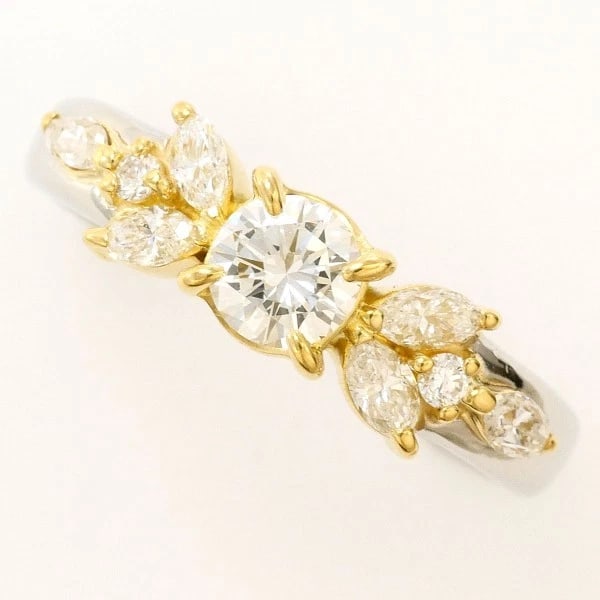 PLATINUM 900 18K YELLOW GOLD RING: Platinum 900 18K Yellow gold ring Brand: N/A Type: Ring Material: Platinum PT900 K18 Yellow gold Main Stone/Creation Natural Color: Platinum Size: 5 US size Accessories: None Accessories