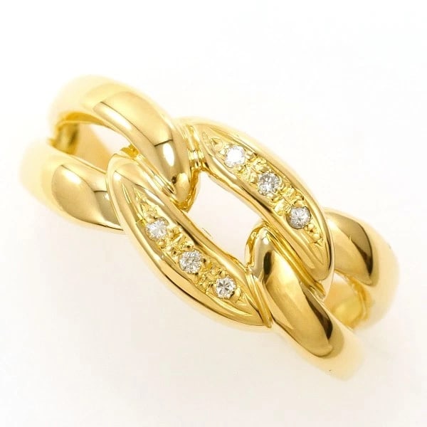 18K YELLOW GOLD RING DIAMOND (1 of 5)