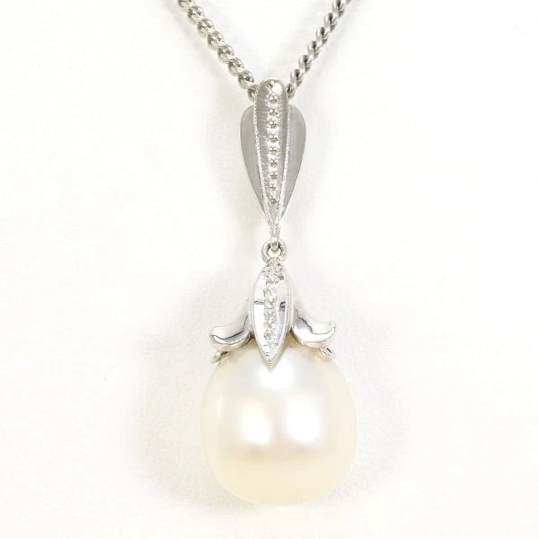 PLATINUM 900 850 NECKLACE SOUTH SEA PEARL: Platinum 900 850 Necklace South Sea Pearl Brand: N/A Type: Necklace Material: Top:Platinum PT900 Chain:Platinum PT850 Color: Platinum Size: Top:Length height: 30mm width:12mm(Top and chain