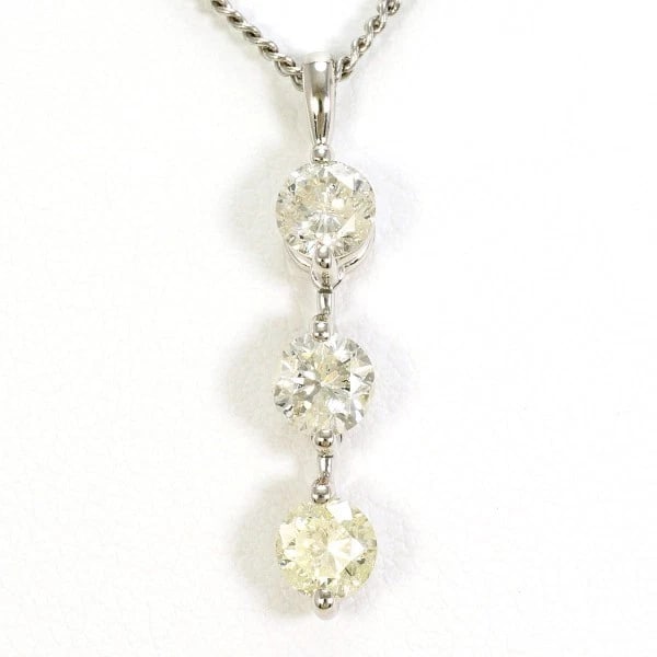 PLATINUM 900 850 NECKLACE YELLOW DIAMOND: Platinum 900 850 Necklace Yellow Diamond Brand: N/A Type: Necklace Material: Top:Platinum PT900 Chain:Platinum PT850 Main Stone/Creation Natural Color: Platinum Size: Top:Length height: 24mm