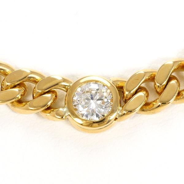 18K YELLOW GOLD NECKLACE DIAMOND: 18K Yellow gold Necklace Diamond Brand: N/A Type: Necklace Material: 18K Yellow Gold Main Stone/Creation Natural Color: Yellow gold Size: Chain:Length 40cm(Adjuster nothing) Accessories: None