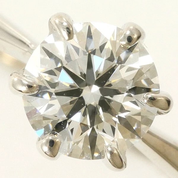 PLATINUM 900 RING DIAMOND - 2