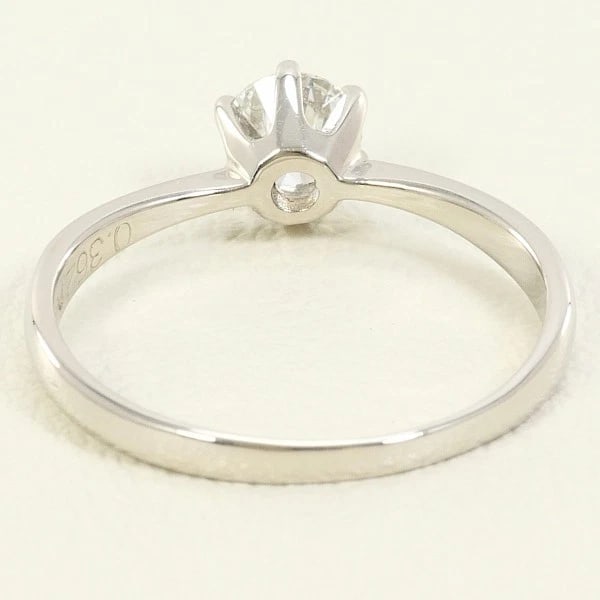 PLATINUM 900 RING DIAMOND - 4