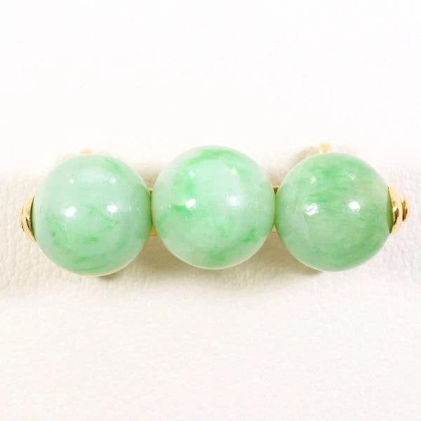 18K YELLOW GOLD OBITOME JADE: 18K Yellow gold Obitome Jade Brand: N/A Type: Brooch Material: K18 Yellow gold Color: Yellow gold Size: 10mmmm width:32mm Accessories: None Accessories Notice: When purchasing pre-owned