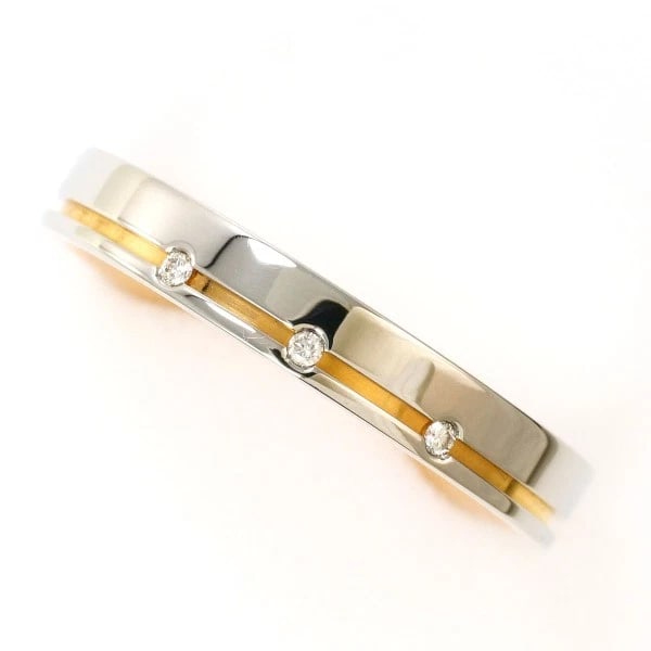 PLATINUM 950 18K PINK GOLD RING DIAMOND (1 of 3)