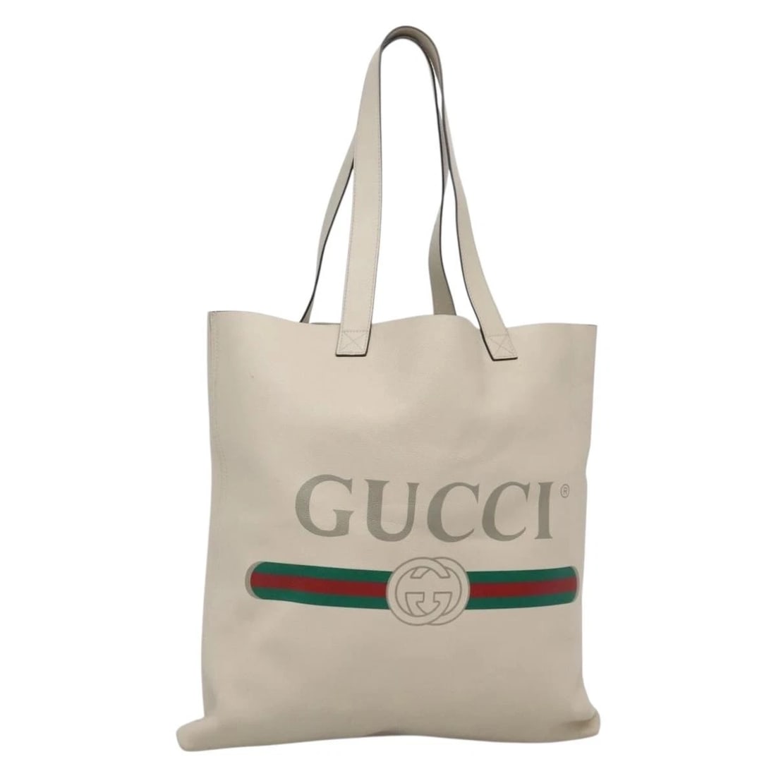 GUCCI WEB SHERRY LINE TOTE BAG LEATHER (1 of 8)