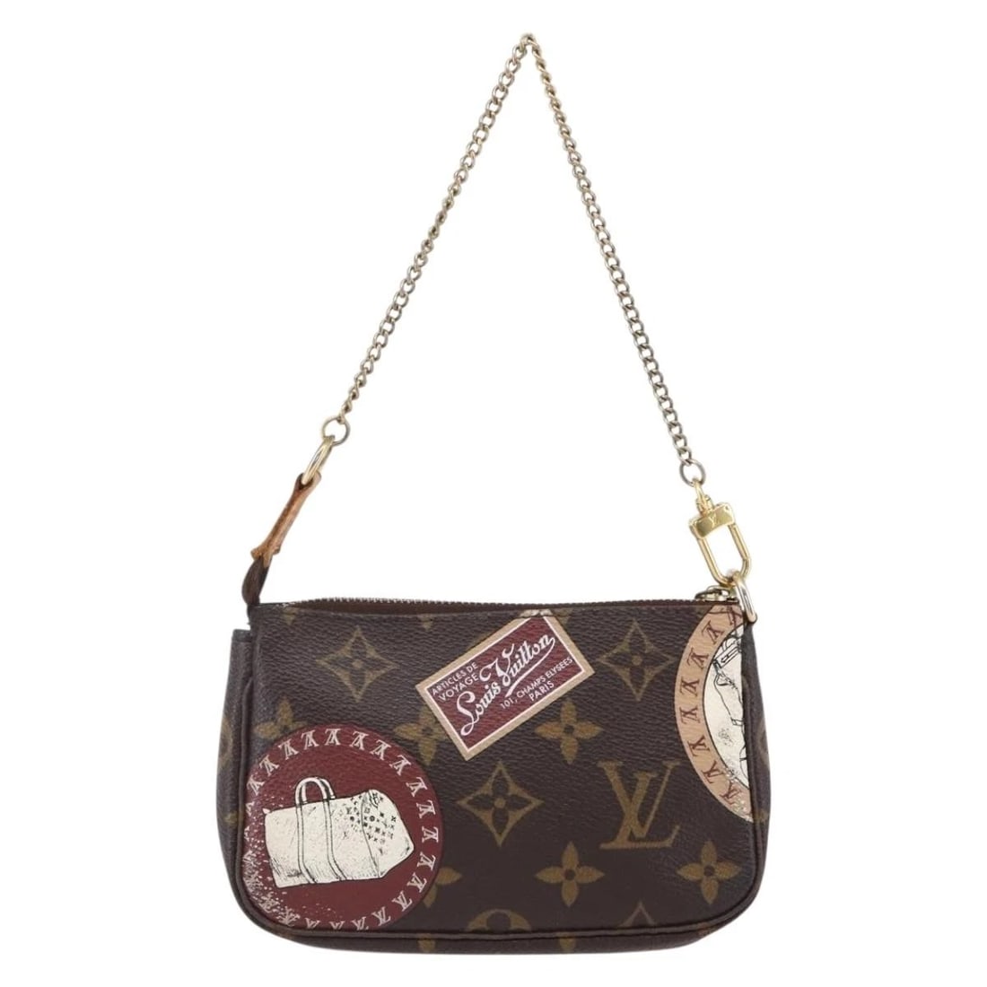 LOUIS VUITTON MONOGRAM PATCH MINI POCHETTE POUCH - 3