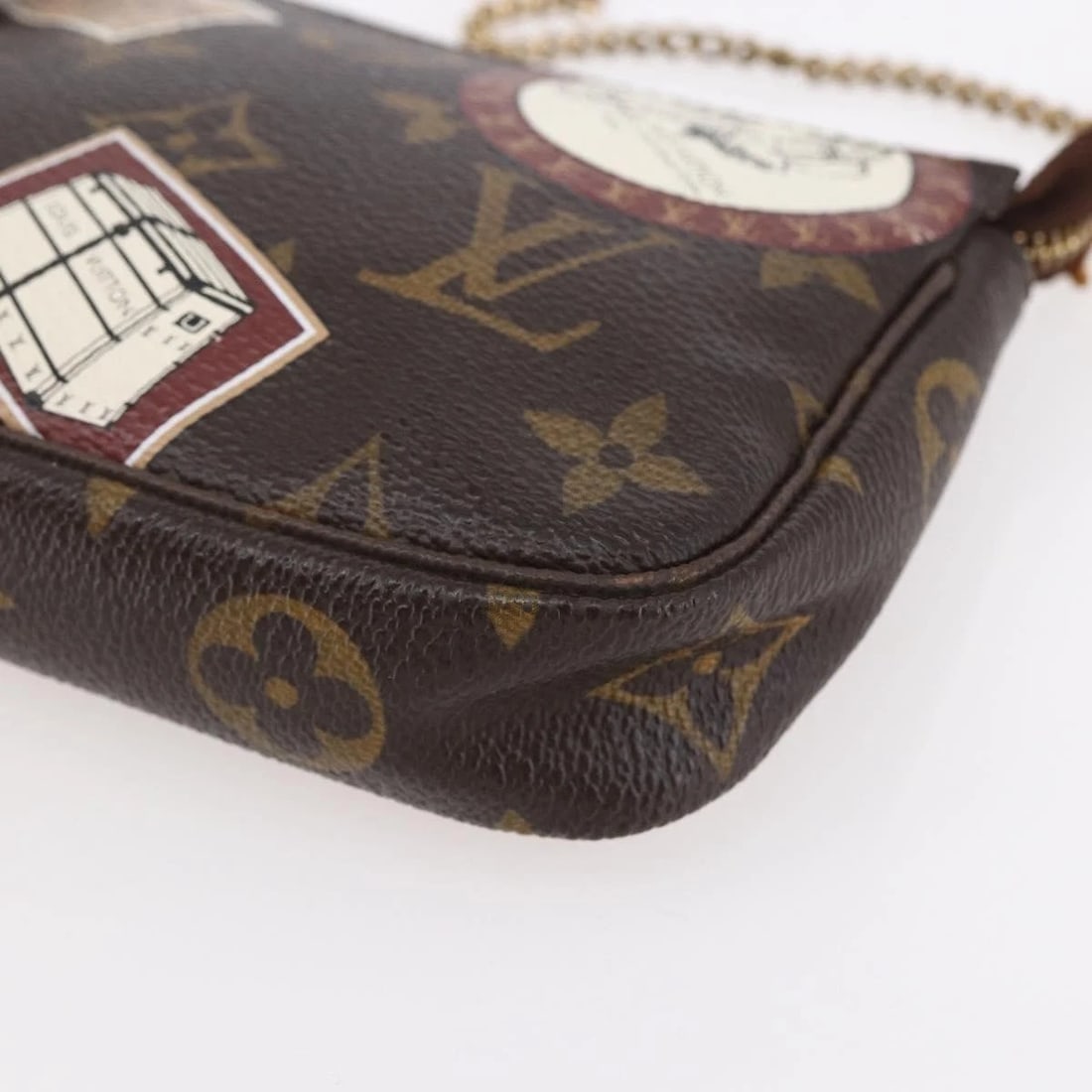 LOUIS VUITTON MONOGRAM PATCH MINI POCHETTE POUCH - 9