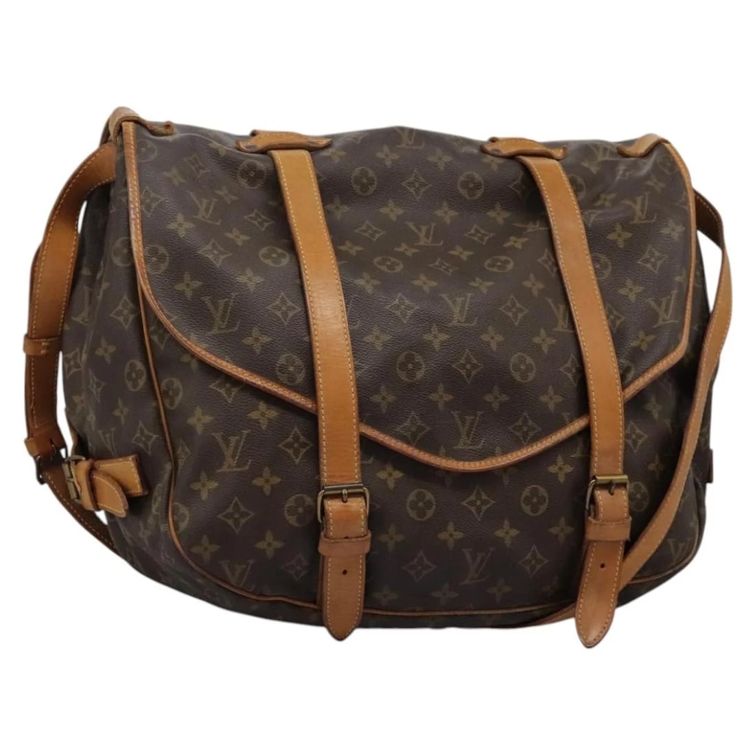 LOUIS VUITTON MONOGRAM SAUMUR 43 SHOULDER BAG (1 of 9)