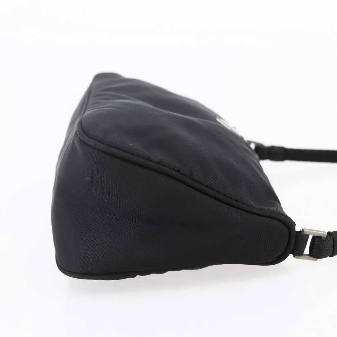 PRADA ACCESSORY POUCH NYLON BLACK SILVER - 5