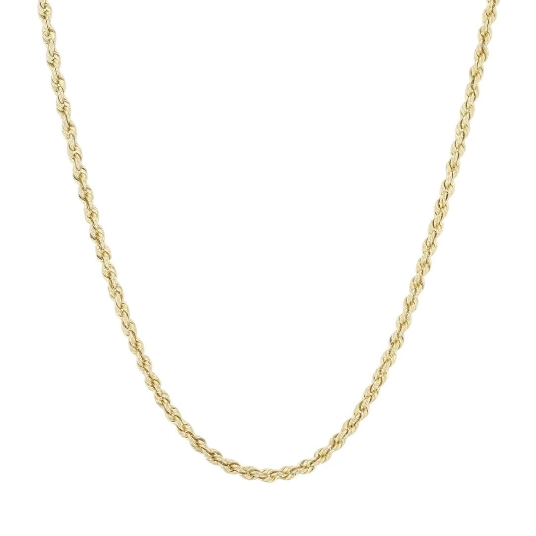 ROPE LINK CHAIN NECKLACE 14K YELLOW GOLD: Rope Link Chain Necklace 14k Yellow Gold Brand: Unbranded Type: Necklace Material: 14k Yellow Gold Color: None Size: Necklace Measurement: 20.75" Length / 1.6mm Accessories: None Accessories