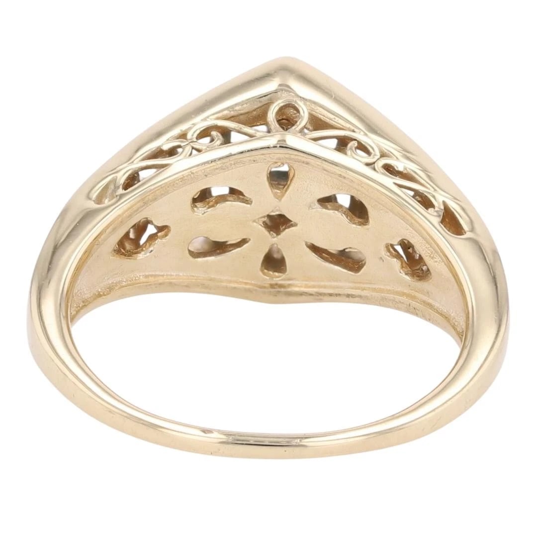 MARQUISE CUT DIAMOND PRONG SET STATEMENT RING - 5