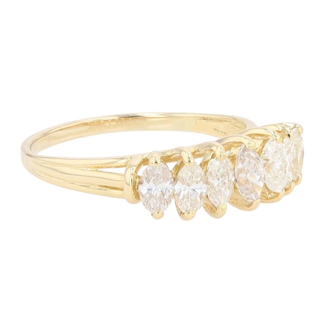 MARQUISE CUT DIAMOND PRONG SET STATEMENT RING - 2