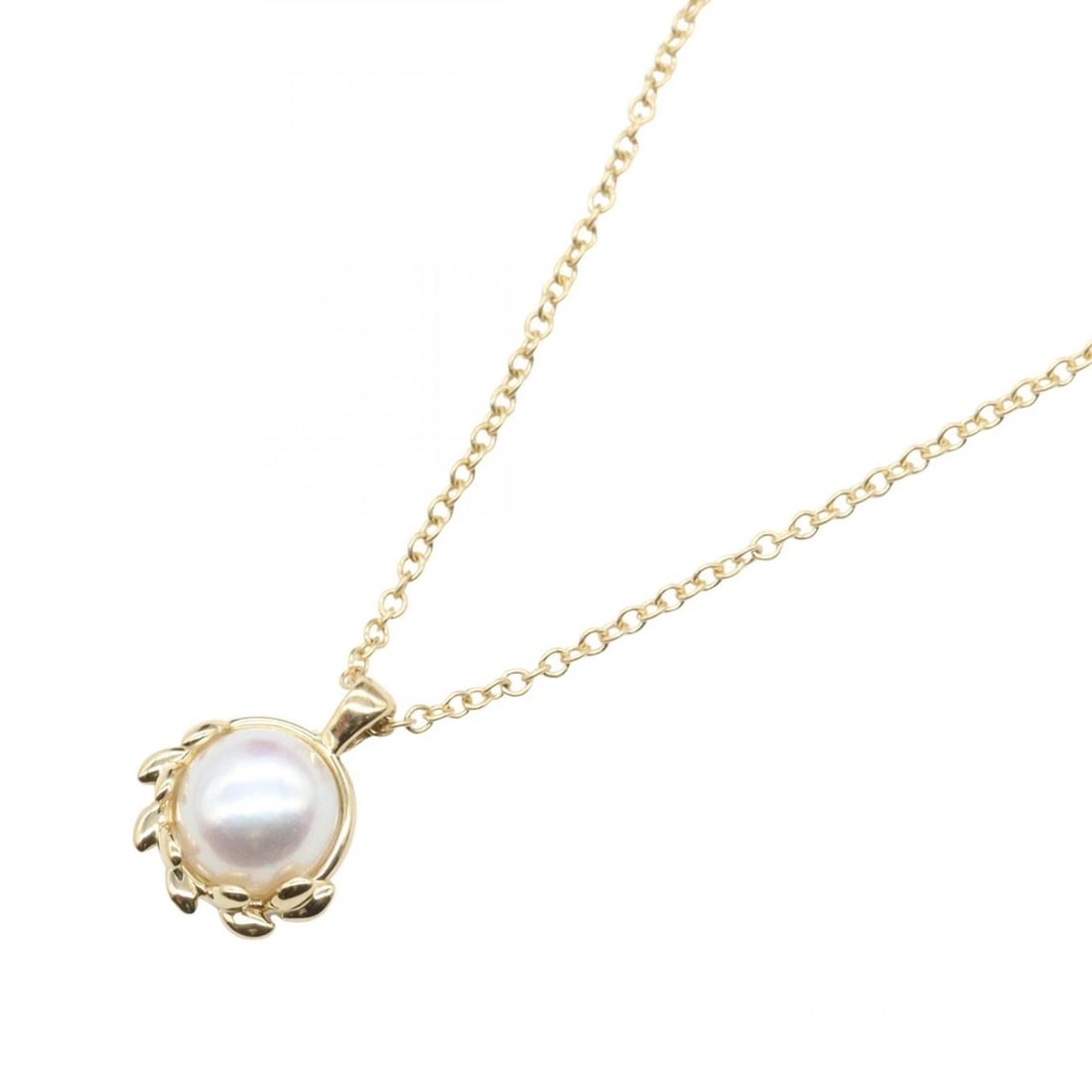 TIFFANY?CO OLIVE LEAF PEARL NECKLACE 18KYG (1 of 2)