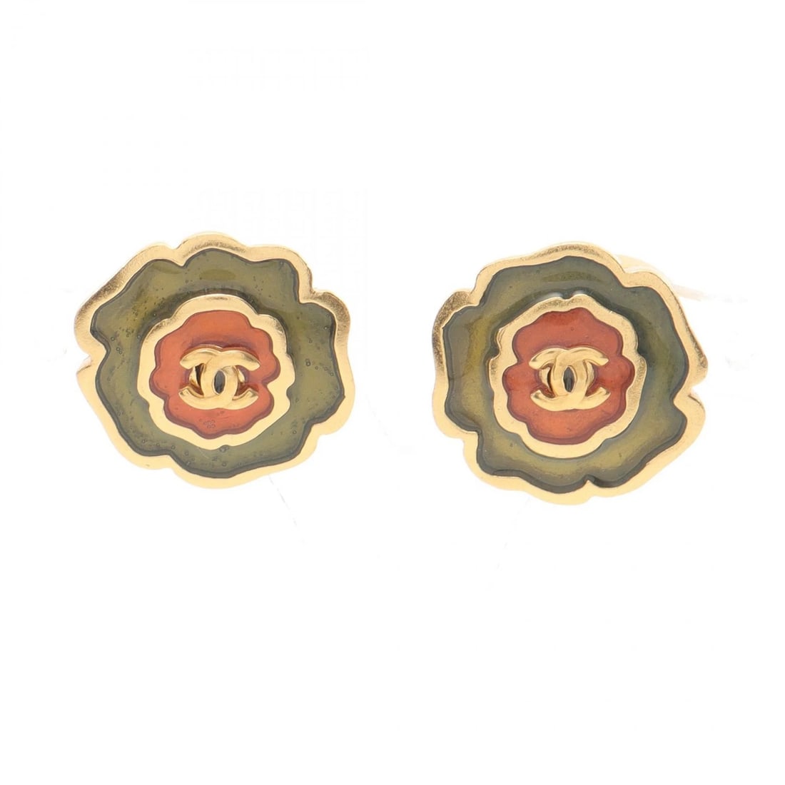 CHANEL COCO MARK PIERCED EARRINGS GOLD PLATED: CHANEL COCO Mark Pierced earrings Gold Plated Brand: CHANEL Type: Pierced earrings Material: Gold Plated Color: Gold Size: 17mm x 17mm(0.7" x 0.7") Accessories: None Accessories Notice: When