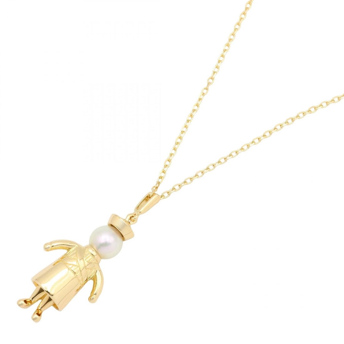 MIKIMOTO AKOYA PEARL PENDANT NECKLACE 18KYG: MIKIMOTO Akoya Pearl Pendant Necklace 18KYG Brand: MIKIMOTO Type: Necklace Material: K18 (Yellow Gold) Color: White Size: Neck rotation?40cm(15.7") Motif W?13mm x H?22mm(0.5" x 0.9") Accessories: