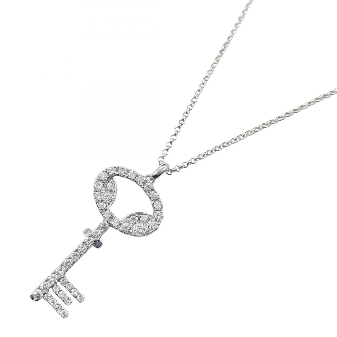 JEWELRY DIAMOND NECKLACE PENDANT 18KWG (1 of 2)