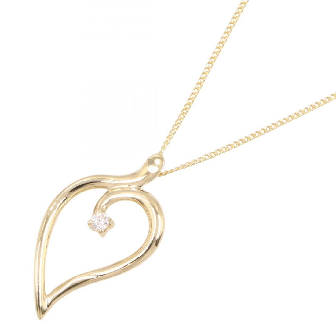 TIFFANY?CO OPEN LEAF 1PD DIAMOND NECKLACE PENDANT (1 of 3)