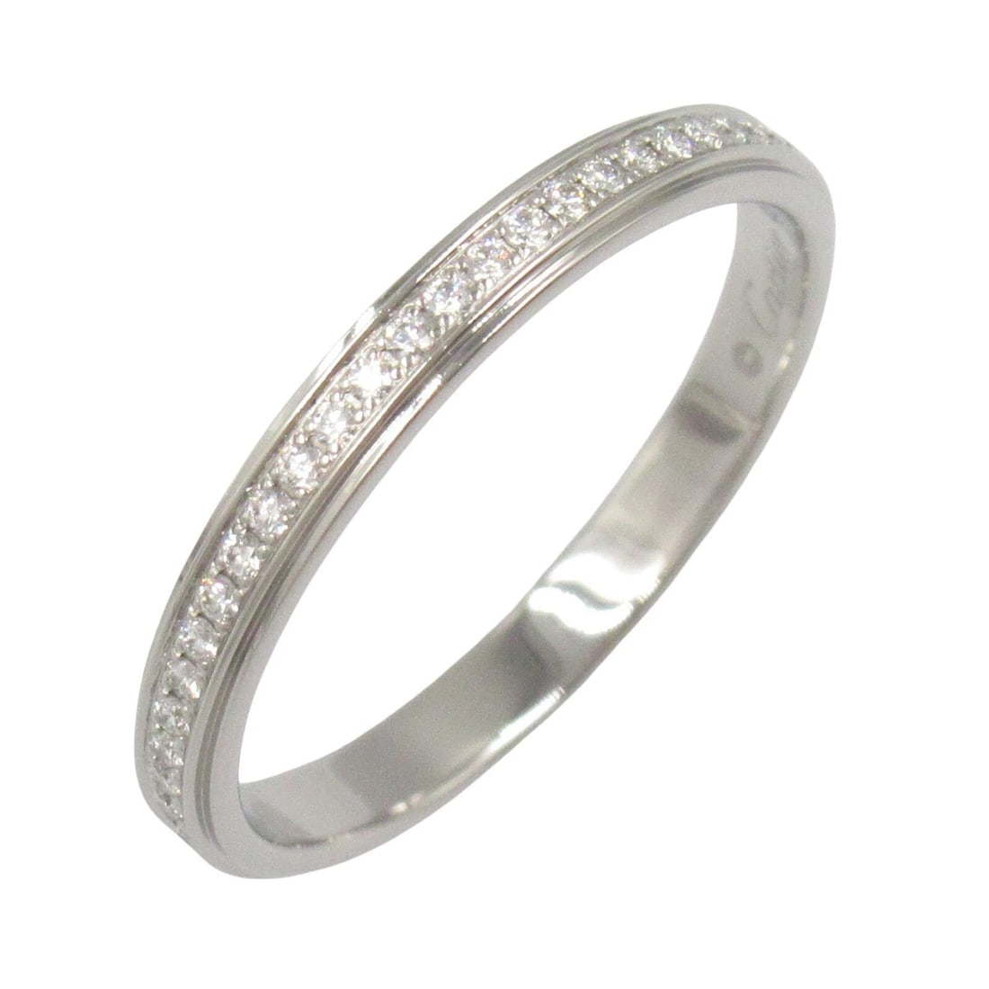 CARTIER D'AMOUR FULL ETERNITY DIAMOND RING PT950: CARTIER D'Amour Full Eternity Diamond Ring Pt950 Brand: CARTIER Type: Ring Material: Pt950 Platinum Main Stone/Creation Natural Color: Clear Size: 4.75 US Accessories: None Accessories Not