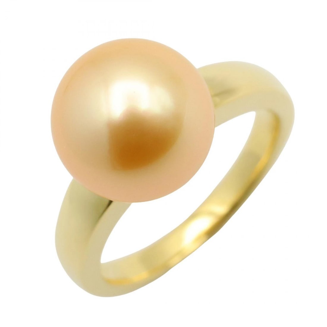 JEWELRY PEARL RING 18K YELLOW GOLD: JEWELRY Pearl Ring 18K Yellow Gold Brand: JEWELRY Type: Ring Material: K18 (Yellow Gold) Color: Beige Size: 6.25 US Accessories: None Accessories Notice: When purchasing pre-owned goods, p