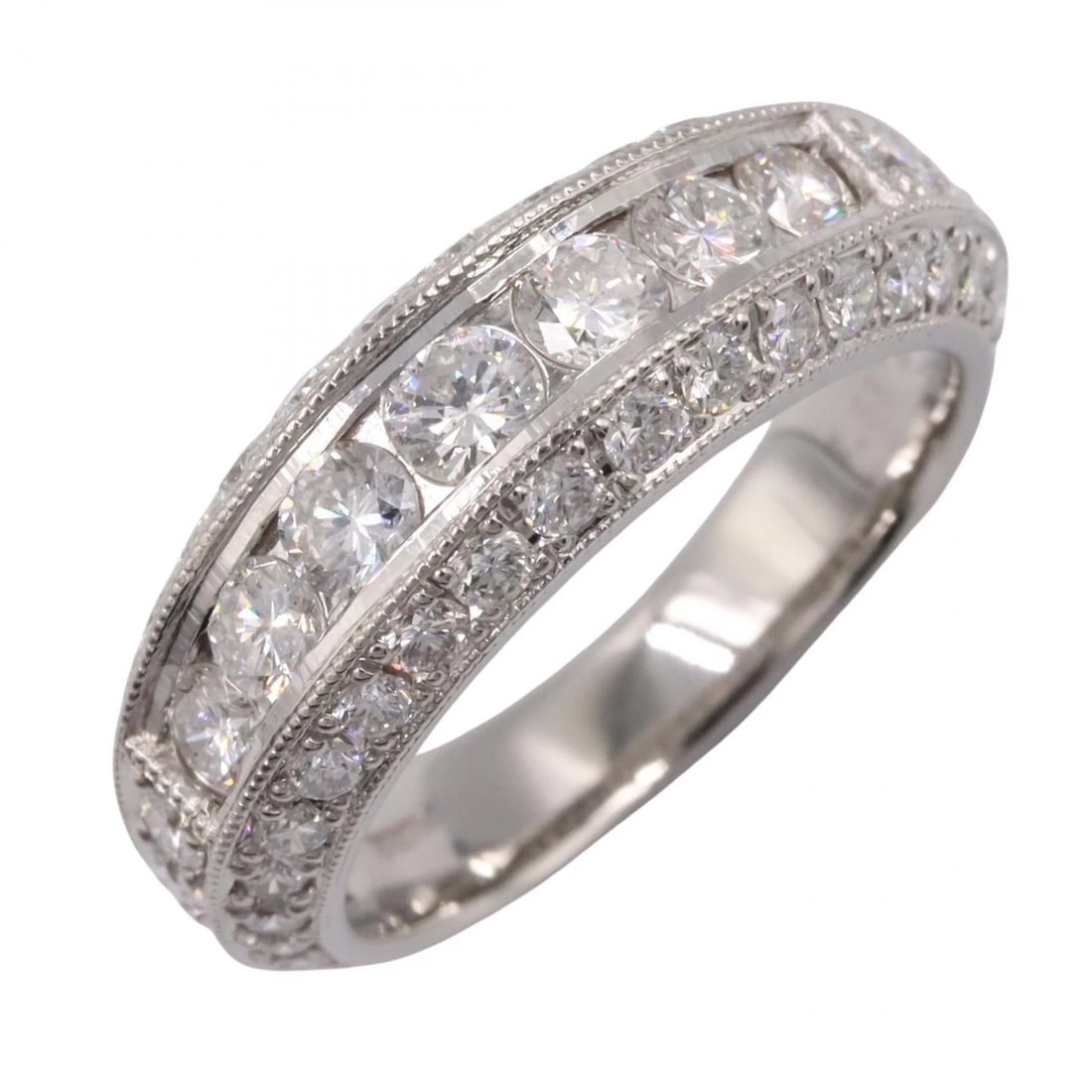 JEWELRY DIAMOND RING PT900 PLATINUM (1 of 3)