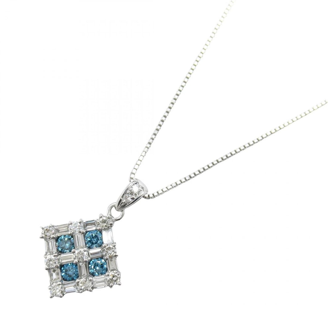 JEWELRY TREATED DIAMOND NECKLACE PENDANT 18KWG (1 of 2)