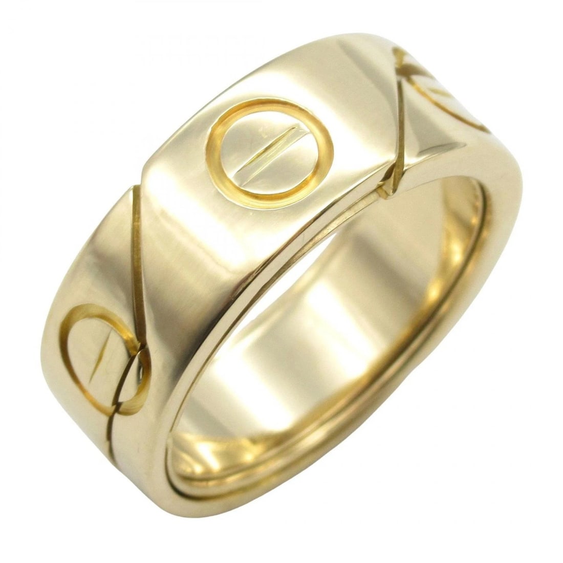 CARTIER ASTROLOVE RING 18K YELLOW GOLD: CARTIER Astrolove Ring 18K Yellow Gold Brand: CARTIER Type: Ring Material: K18 (Yellow Gold) Color: Gold Size: 6.25 US Accessories: None Accessories Notice: When purchasing pre-owned goods