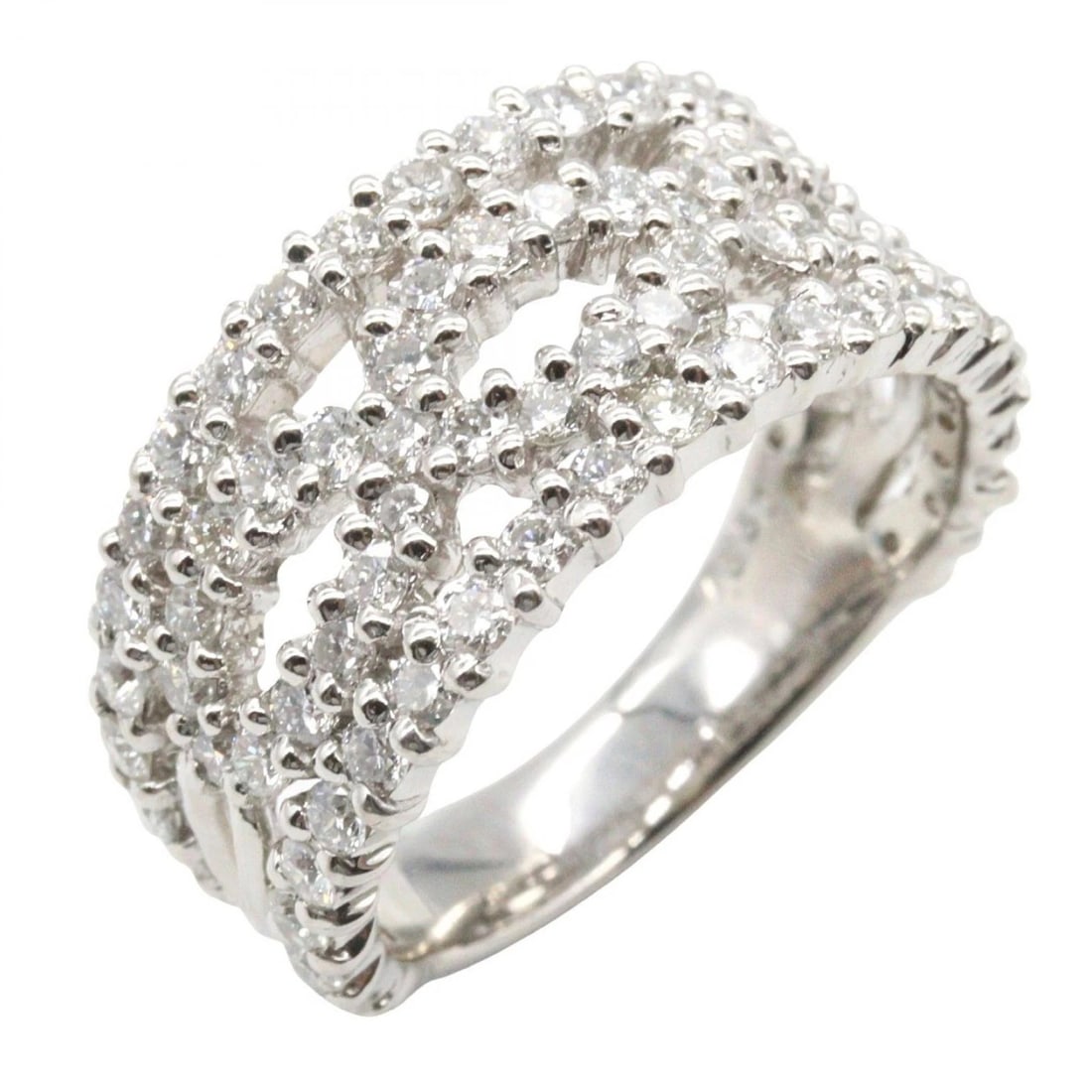 JEWELRY DIAMOND RING 18K WHITE GOLD (1 of 3)