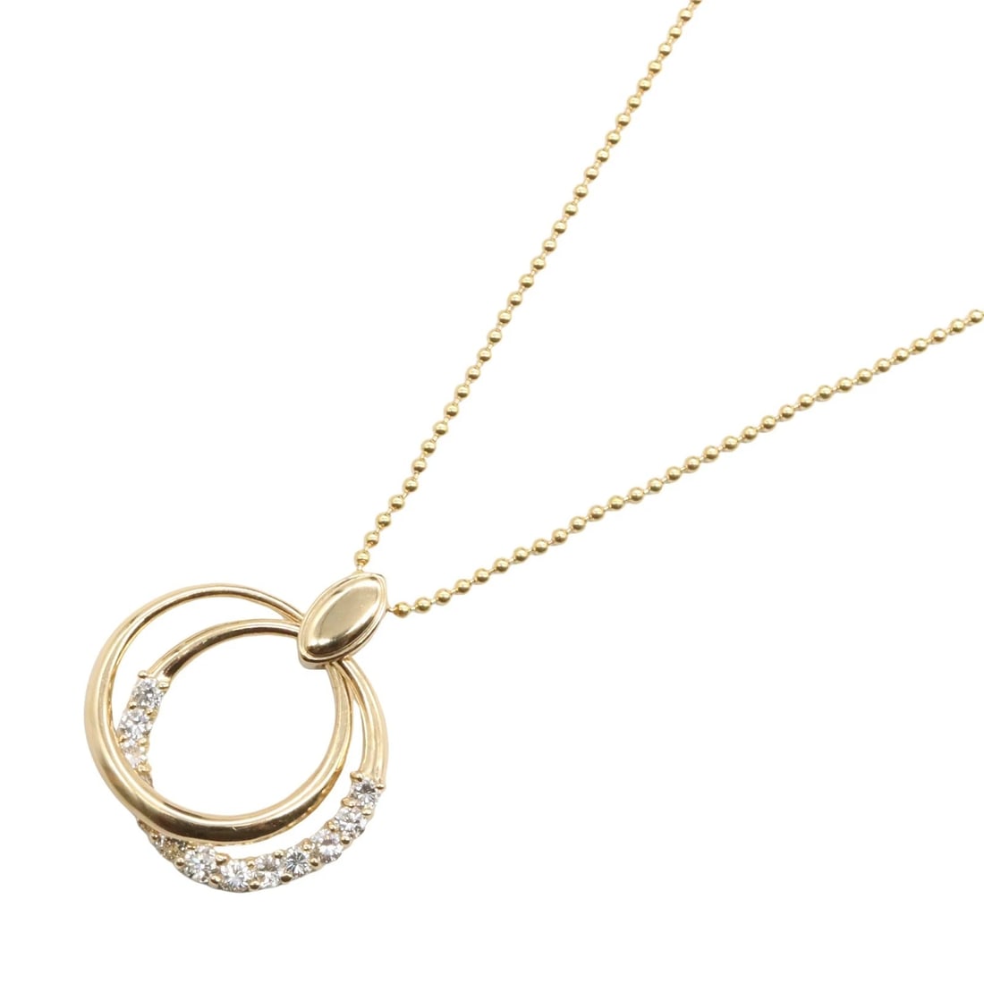 JEWELRY DIAMOND NECKLACE PENDANT 18KYG (1 of 3)