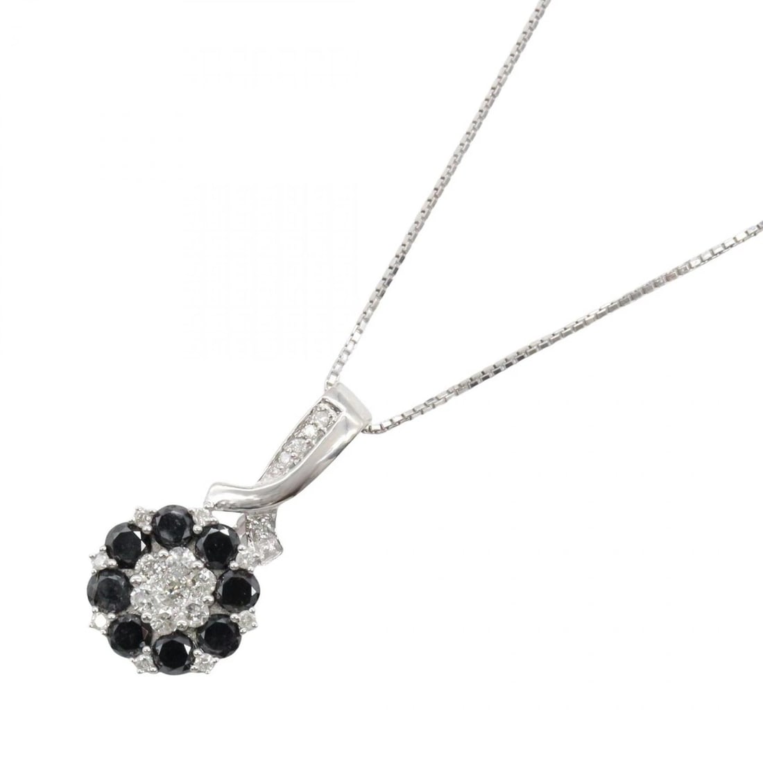 JEWELRY DIAMOND NECKLACE PENDANT 18KWG (1 of 3)