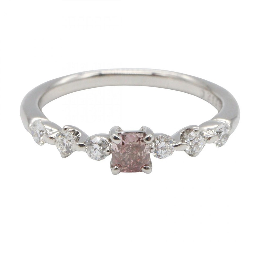 JEWELRY DIAMOND RING PT900 PLATINUM: JEWELRY Diamond Ring Pt900 Platinum Brand: JEWELRY Type: Ring Material: Pt900 Platinum Main Stone/Creation Natural Color: Silver Size: 5.5 US Accessories: None Accessories Notice: When pur