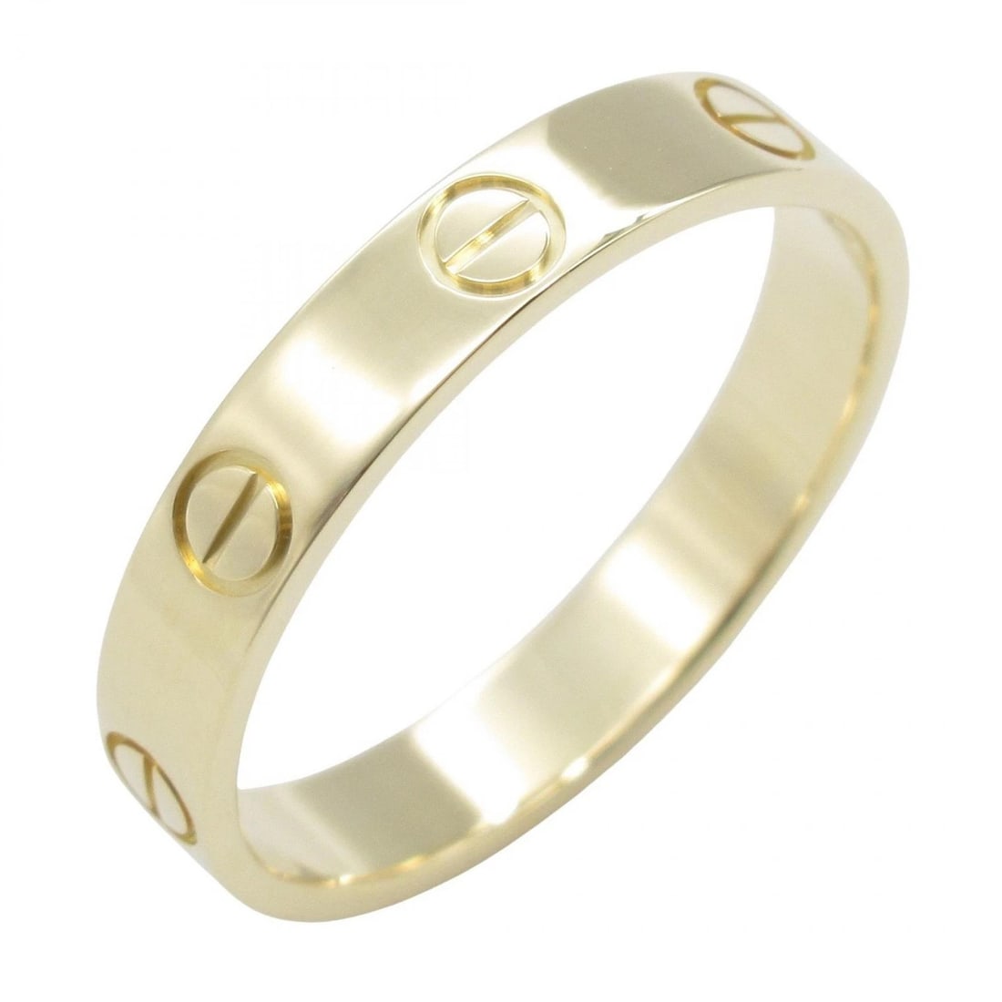 CARTIER MINI LOVE RING 18K YELLOW GOLD: CARTIER Mini Love Ring 18K Yellow Gold Brand: CARTIER Type: Ring Material: K18 (Yellow Gold) Color: Gold Size: 7.5 US Accessories: None Accessories Notice: When purchasing pre-owned goods,