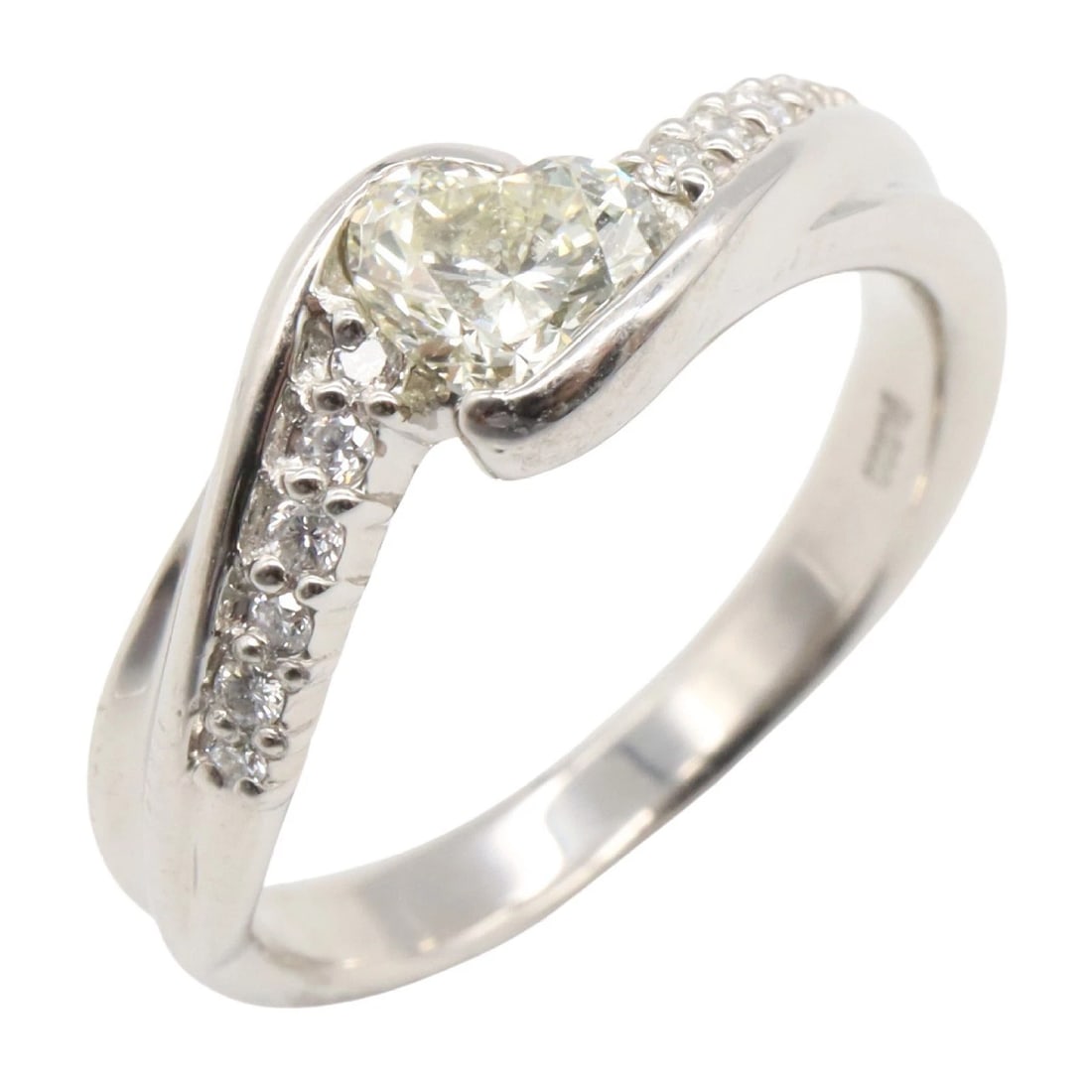 JEWELRY DIAMOND RING PT900 PLATINUM (1 of 3)