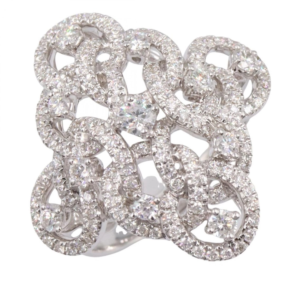 JEWELRY DIAMOND RING 18KWG (1 of 3)