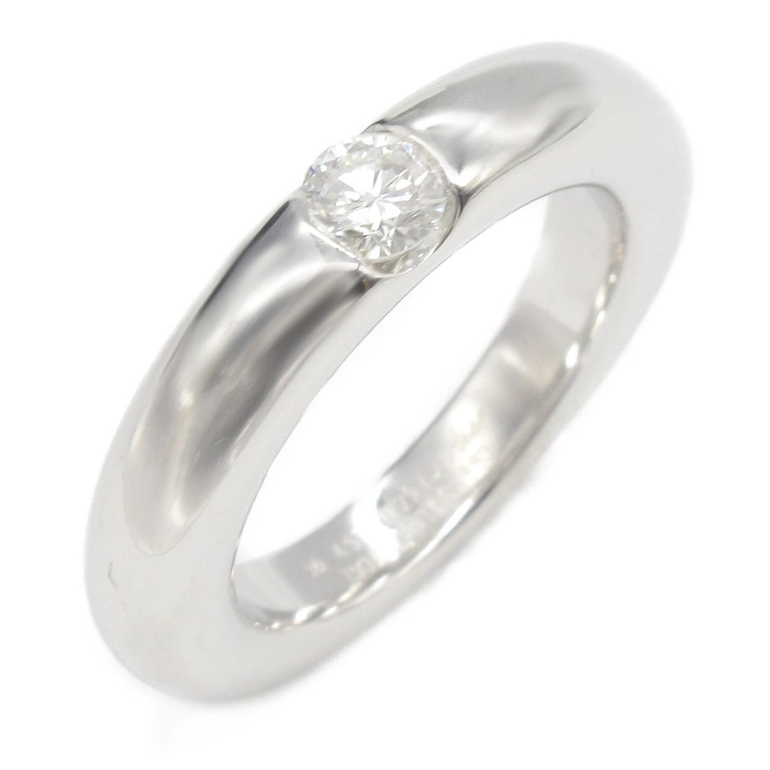 CARTIER ELLIPSE RING DIAMOND 18K WHITE GOLD: CARTIER Ellipse Ring Diamond 18K White Gold Brand: CARTIER Type: Ring Material: K18WG?White Gold? Main Stone/Creation Natural Color: Clear Size: 5 US Accessories: None Accessories Notice: