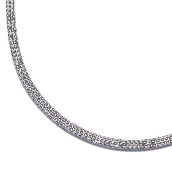 MIKIMOTO CHAIN NECKLACE 18K 750 WHITE GOLD: Mikimoto Chain Necklace 18K 750 White Gold Brand: MIKIMOTO Type: Necklace Material: 18K / 750 / White Gold Color: White Gold Size: Necklace length: 40cm Necklace width: 2.3mm Clasp width: