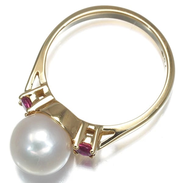 TIFFANY&CO. RING PEARL RUBY - 3