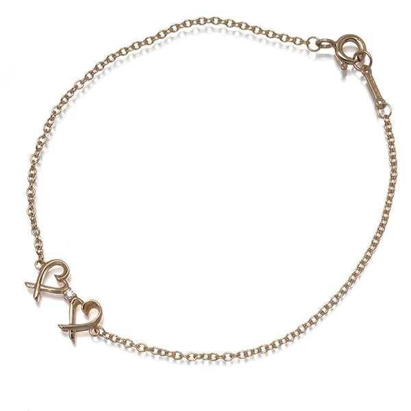 TIFFANY&CO. BRACELET DIAMOND DOUBLE LOVING HEART: Tiffany&Co. Bracelet Diamond Double Loving Heart Brand: Tiffany & Co. Type: Bracelet Material: 18K / 750 / Rose Gold Main Stone/Creation Natural Color: Rose Gold Size: Inner circumference: 17cm De