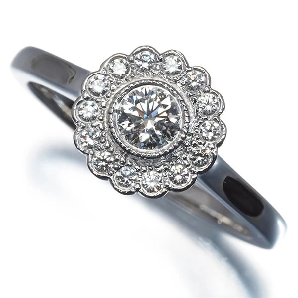 TIFFANY&CO. RING DIAMOND ENCHANTFLOWER 950 PLATINUM: Tiffany&Co. Ring Diamond EnchantFlower 950 Platinum Brand: Tiffany & Co. Type: Ring Material: 950 / Platinum Main Stone/Creation Natural Color: Platinum Size: US 5.25 - 5.5 Accessories: None <