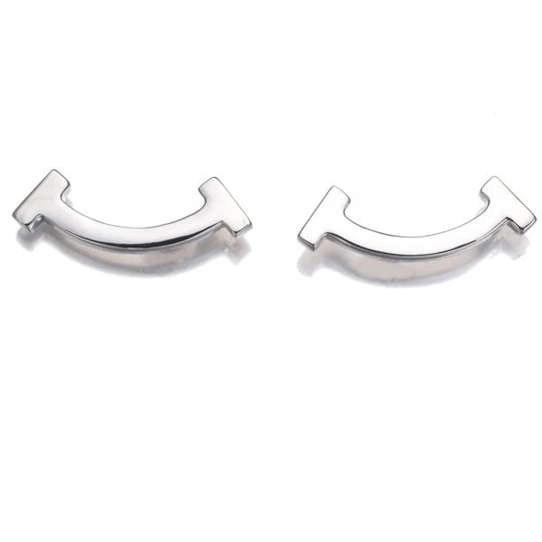 TIFFANY&CO. EARRINGS TIFFANY T SMILE: Tiffany&Co. Earrings Tiffany T Smile Brand: Tiffany & Co. Type: Earrings Material: 18K / 750 / White Gold Main Stone/Creation - Color: White Gold Size: Design size: 4.4 x 13.4mm Accessories: