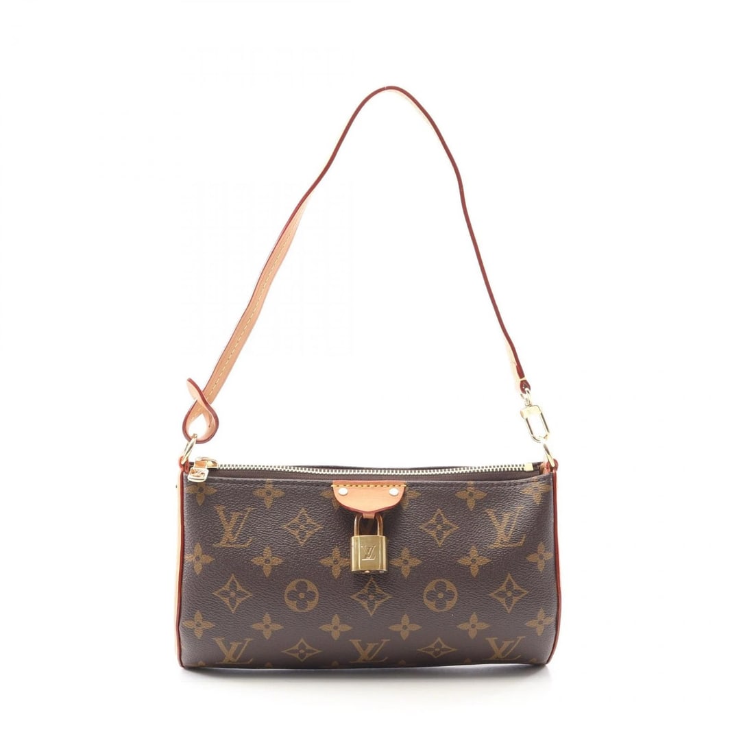 LOUIS VUITTON POCHETTE TIRETTE SHOULDER BAG: LOUIS VUITTON Pochette Tirette Shoulder Bag Brand: LOUIS VUITTON Type: Shoulder Bag Material: Monogram × PVC coated canvas × leather Color: Brown??ish colors Size: (H:5.1" x W:8.9" x D:1.4") Sho