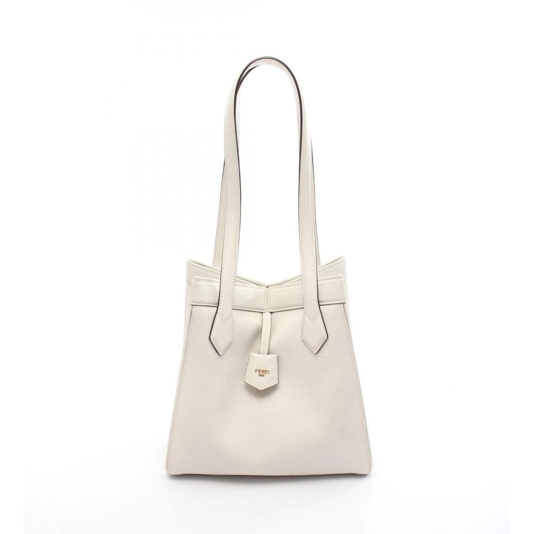 FENDI ORIGAMI MEDIUM TOTE SHOULDER BAG: FENDI ORIGAMI MEDIUM Tote shoulder Bag Brand: FENDI Type: Tote Bag Material: leather Color: White??ish colors Size: (H:10.2" x W:10.6" x D:5.5") Strap drop?28cm(11.0") Accessories: None Ac