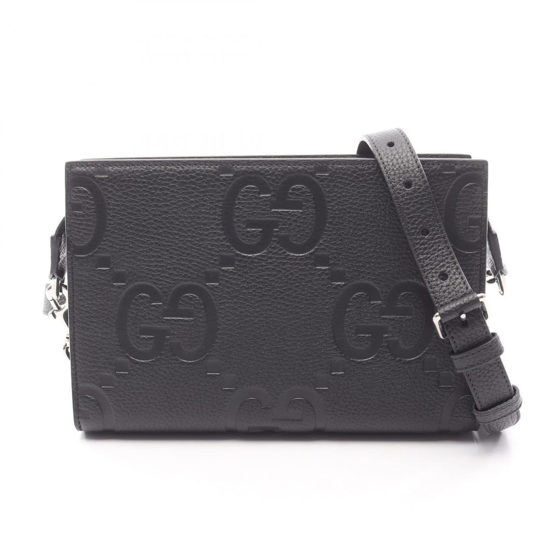 GUCCI JUMBO GG MINI SHOULDER BAG CROSSBODY: GUCCI Jumbo GG Mini Shoulder Bag Crossbody Brand: GUCCI Type: Shoulder Bag Material: leather Color: Black??ish colors Size: (H:5.9" x W:8.7" x D:1.6") Shoulder?99(39.0") - 114cm(44.9") Accessorie