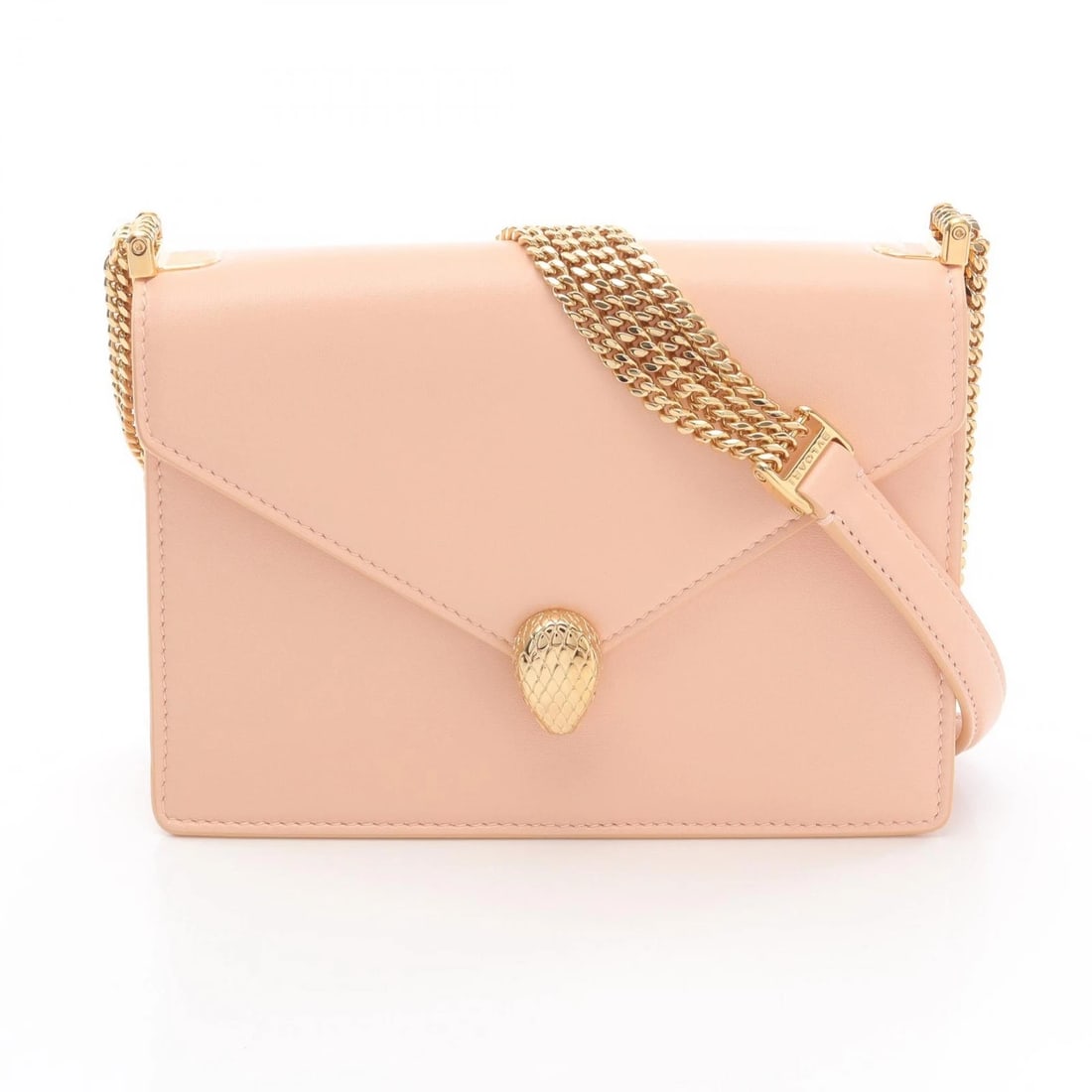 BVLGARI SERPENTI FOREVER CHAIN SHOULDER BAG: BVLGARI Serpenti Forever Chain Shoulder Bag Brand: BVLGARI Type: Shoulder Bag Material: leather Color: Orange??ish colors Size: (H:5.5" x W:7.5" x D:2.4") Strap drop?42cm(16.5") Shoulder?93cm(36.6