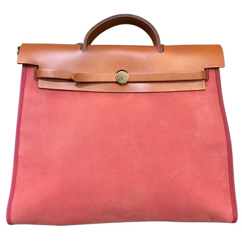 HERMES HERBAG ZIP SHOULDER BAG: HERMES Herbag Zip Shoulder Bag Brand: HERMES Type: Shoulder Bag Material: Exterior Material Towar Color: Voie de Rose SilverHardware Size: W15.0 x H11.8x D5.5inch Shoulder:37.4inch Accessories: N