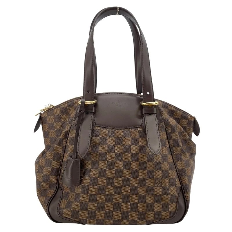 LOUIS VUITTON VERONA SHOULDER BAG: LOUIS VUITTON Verona Shoulder Bag Brand: LOUIS VUITTON Type: Shoulder Bag Material: Damier Ebene Color: Brown Size: W11.8 x H10.2x D7.1inch Accessories: None Accessories Notice: When